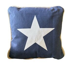 New Chandler 4 Corners Blue Star Square Cushion Zipper 20x20